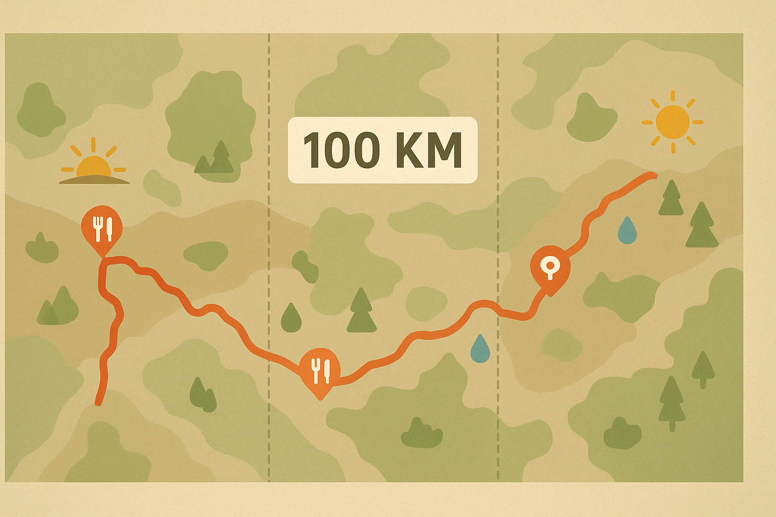 pierwsze 100 km na gravelu