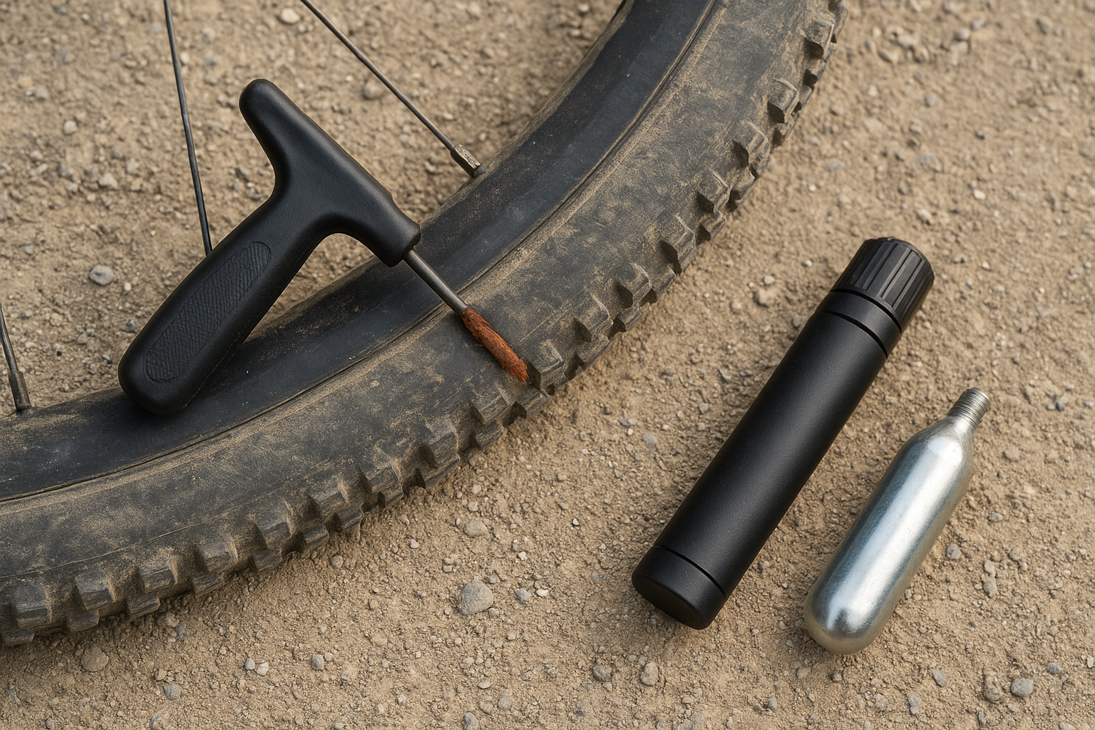 naprawa tubeless na trasie